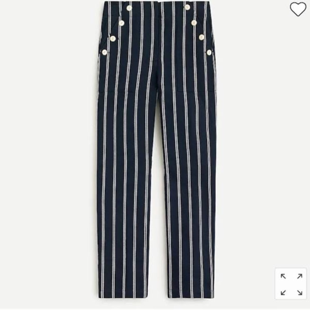 J. Crew Striped Sailor Trouser